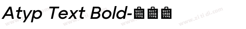Atyp Text Bold字体转换
